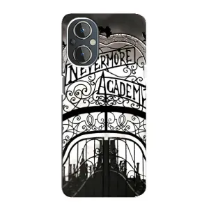 Чехол с дизайном Венздей 2 на OnePlus Nord N20 (Ворота Академии Невермор)