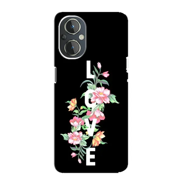 Чехол с принтом «Цветы LOVE» для OnePlus Nord N20