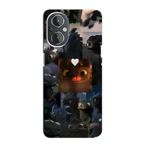 Чехол как приручить дракона на OnePlus Nord N20 (Дракон коллаж)