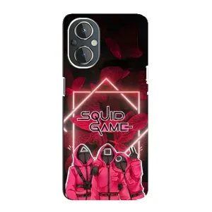 Чехол Гра в кальмара для OnePlus Nord N20 (Охранники Игра кальмара)