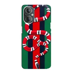 Чехлы ГУЧЧИ для ВанПлас Норд Н20 (AlphaPrint) (Gucci змия)