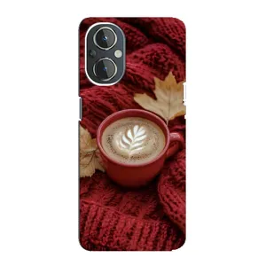 Чехол с уникальным дизайном «Осень с кофе» для OnePlus Nord N20 (Кофе на пледе)