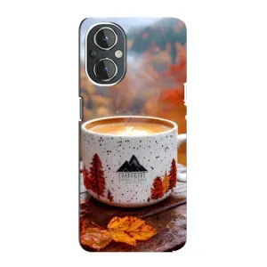 Чехол с уникальным дизайном «Осень с кофе» для OnePlus Nord N20 (Кофе на природе)