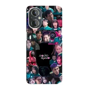 Чехол Гра в кальмара для OnePlus Nord N20 (Коллаж Игра кальмара)