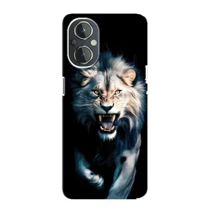 Чехол с картинкой «Хищники» для OnePlus Nord N20 (Лев в темноте)