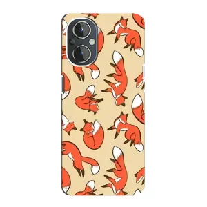 Чехлы с картинкой Лисички для OnePlus Nord N20 (VPrint) (Лисички)