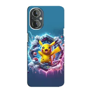Чехол с Пикачу на OnePlus Nord N20 (Лого Пикачу)