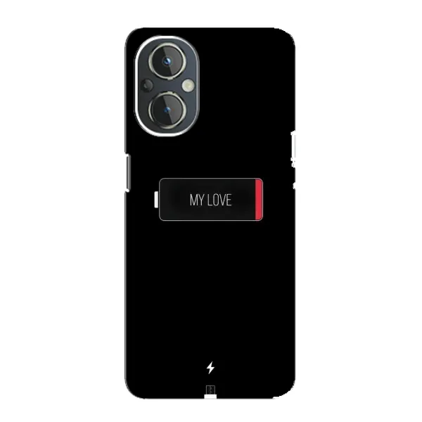Чехол с принтом «Love battery» для OnePlus Nord N20