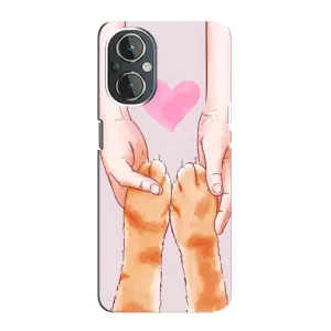 Чехол на ВанПлас Норд Н20 с Котами (VPrint) (Любовь к котикам)