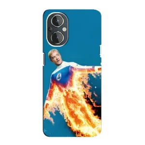 Чехол с принтом Фантастическая четверка для OnePlus Nord N20 (Человек-факел в огне)