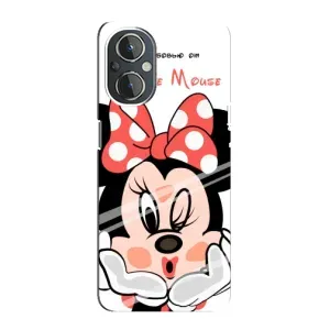 Эксклюзивный чехол для OnePlus Nord N20 (AlphaPrint - Мультяшные) (Маус Минни)