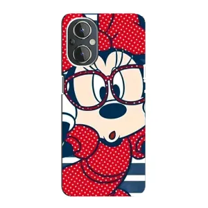 Эксклюзивный чехол для OnePlus Nord N20 (AlphaPrint - Мультяшные) (Маус в очках)