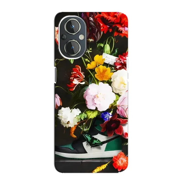 Чохол з принтом «Nike цветы» для OnePlus Nord N20