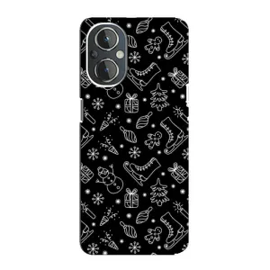 Новогодние, Праздничные Чехлы для OnePlus Nord N20 - 2024 год (Новогодний фон)