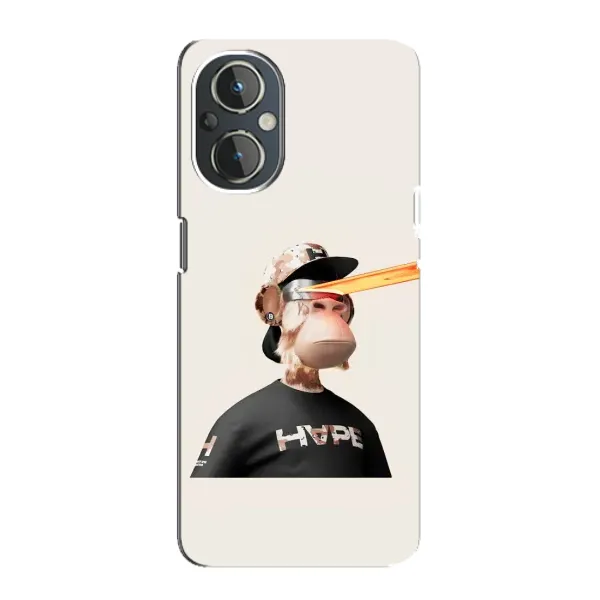 Чехол с принтом «обезьяна NFT в очках» для OnePlus Nord N20