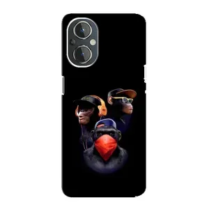 Чехол с Обезьянами OnePlus Nord N20 - (AlphaPrint) (Три обезьяны)
