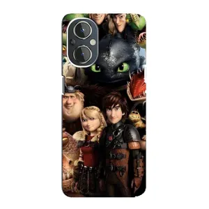 Чехол как приручить дракона на OnePlus Nord N20 (Персонажи дракона)