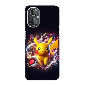 Чехол с Пикачу на OnePlus Nord N20 (Пикачу с мячом)