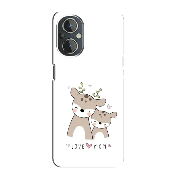 Чехол с принтом «Оленята мама и малыш» для OnePlus Nord N20