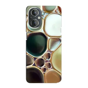 Мраморный чехол на OnePlus Nord N20 (VPrint) (Радужный Мрамор)