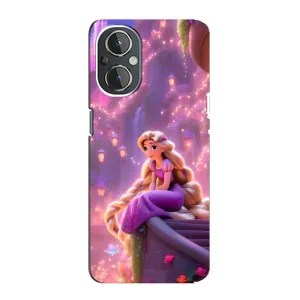 Чехол с принтом «Рапунцель в замке» для OnePlus Nord N20