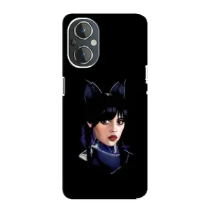 Чехлы Венсдей на OnePlus Nord N20 Уэнсдей (AlphaPrint) (серьезная Уэнздей)