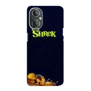 Чехол с мультфильмом Шрек на OnePlus Nord N20 (Отдыхающий Шрек)