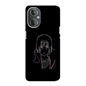 Чохли на тему: Ітачи Учіха для OnePlus Nord N20 (AlphaPrint) (силует Ітачі)