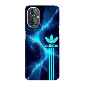 Чехлы Адидас для OnePlus Nord N20 (AlphaPrint) (Синий Адидас)