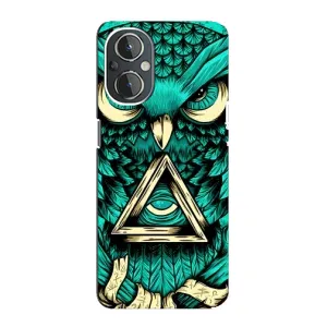 Чохол з пташками на OnePlus Nord N20 (VPrint) (Сова з оком)