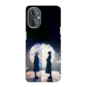 Чехлы Венсдей на OnePlus Nord N20 Уэнсдей (AlphaPrint) (Уэнздей и Инид)