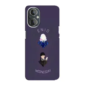 Чехлы Венсдей на OnePlus Nord N20 Уэнсдей (AlphaPrint) (Уэнздей и подруга)