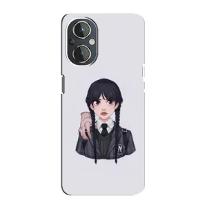 Чехлы Венсдей на OnePlus Nord N20 Уэнсдей (AlphaPrint) (Уэнздей и Вещь)