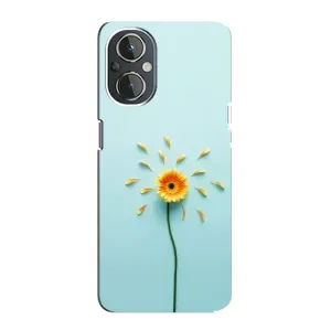 Чехлы с Цветами для OnePlus Nord N20 (VPrint) (Желтый цветок)