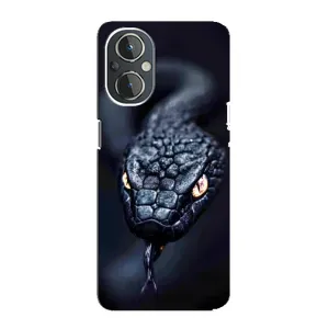 Чехол с картинкой «Хищники» для OnePlus Nord N20 (Черная змея)