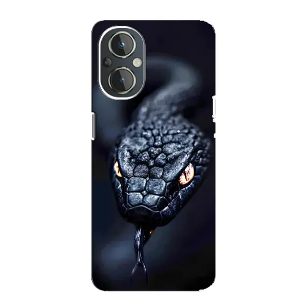 Чехол с принтом «Черная змея» для OnePlus Nord N20