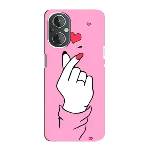 Чехол с принтом для OnePlus Nord N20 (AlphaPrint - Знак сердечка) (Знак Love)