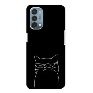 Чехол с рисунком кот на OnePlus Nord N200 5G (DE211) (Равнодушный кот)