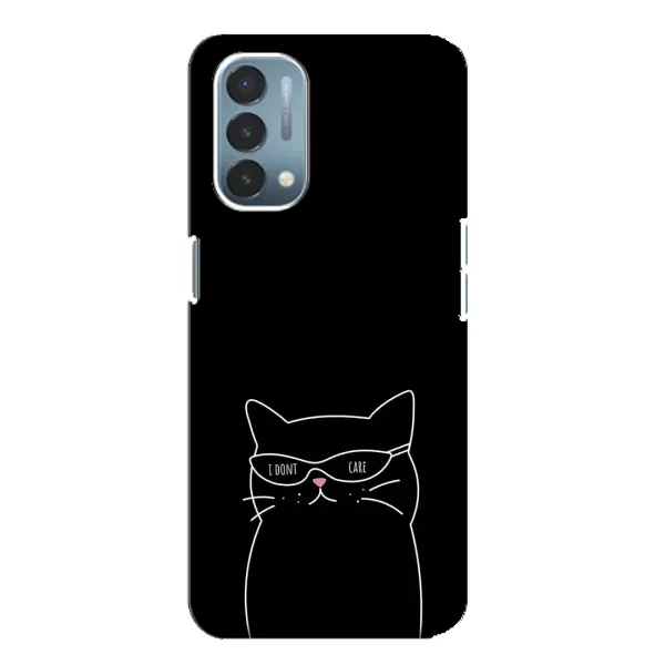 Чехол с принтом «Равнодушный кот» для OnePlus Nord N200 5G (DE211)