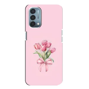 Чехол с розовым рисунком для OnePlus Nord N200 5G (DE211) (Букет цветов)