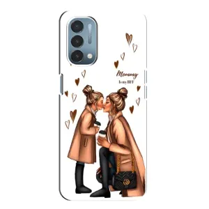 Чехол с печатью для OnePlus Nord N200 5G (DE211) - (Мама с ребенком) (AlphaPrint) (Дочка и мама)