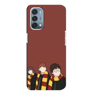 Чехлы с Гарри Поттером для OnePlus Nord N200 5G (DE211) (AlphaPrint) (Гарри с друзьями)