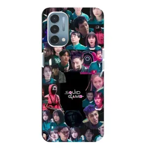 Чехол Гра в кальмара для OnePlus Nord N200 5G (DE211) (Коллаж Игра кальмара)