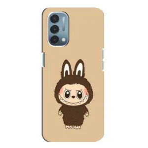 Чехол с Лабубу на OnePlus Nord N200 5G (DE211) (Bored Ape в красном)