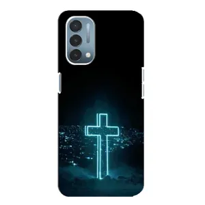 Чехол для OnePlus Nord N200 5G (DE211) (AlphaPrint) - (Христианские) (Крест и город)