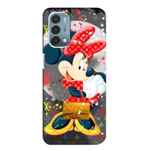 Чехол Disney Mouse OnePlus Nord N200 5G (DE211) (PREMIUMPrint) (Minni с бантиком)