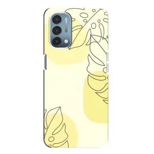 Силиконовый чехол с принтом в цветах на OnePlus Nord N200 5G (DE211)