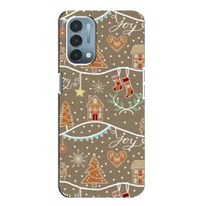 Новогодние, Праздничные Чехлы для OnePlus Nord N200 5G (DE211) - 2024 год (Новогодние пряники)