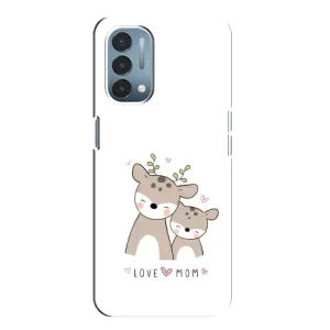 Чехлы для мамы на OnePlus Nord N200 5G (DE211) (Оленята мама и малыш)