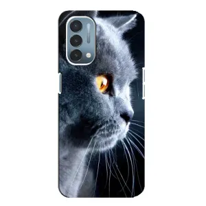 Чехлы с Котиками для OnePlus Nord N200 5G (DE211) (VPrint) (Серый Кот)